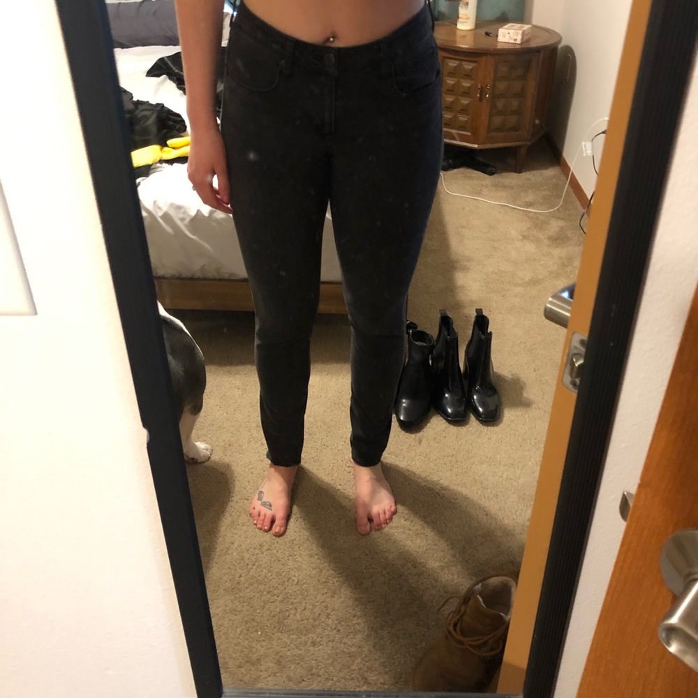 8 X-LONG. American eagle black skinny jeans